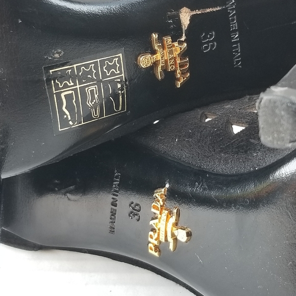 Prada cutout Black booties heels - Picture 15 of 16